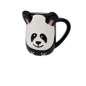 Fun Gift Black and White Panda Mug 3D Sculpted Ceramic Cup Figurine